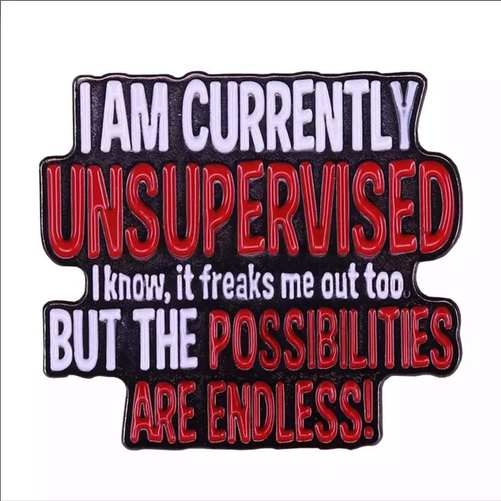 💥PICK 3 for $25💥 I AM CURRENTLY UNSUPERVISED…Enamel Pin